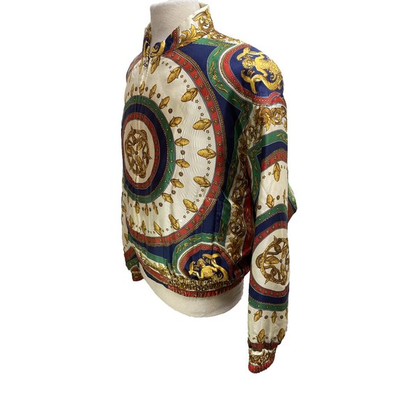 (NWT) 100% Authentic Gucci Men's Multicolor Bomber Jacket Size 54 - Picture 3 of 16